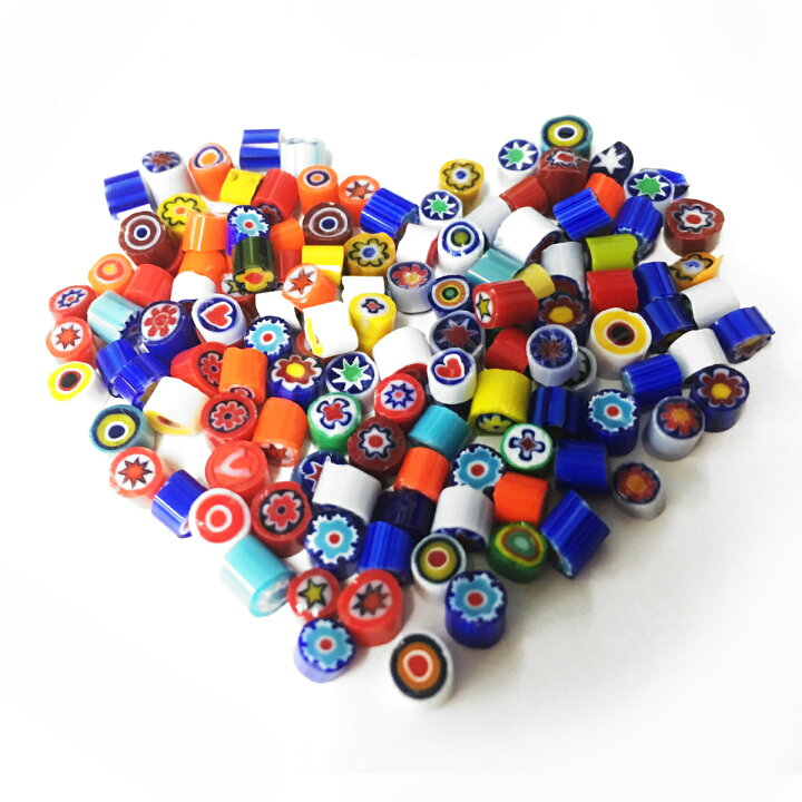 楽天市場】[ メール便可 ] ミルフィオリ 不透明 中粒 15g ベネチアン  