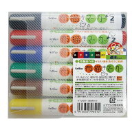 [ メール便可 ] シャチハタ Artline 布描きマーカー カラー 基本色 6色セット 【 カラーペン カラーマー…