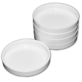 絵の具皿 径80mm 5枚組 PP製 深型 【 パレット 絵具 えのぐ 皿 絵具皿 PP製 】