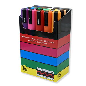 �O�H���M uni �|�X�J ���� 15�F�Z�b�g PC-5M 15C �y POSCA �}�[�J�[ ���� �y�� �J���[�y�� ���j �z