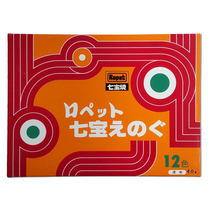 楽天市場】七宝絵の具 透明 各40g 12色セット 【 ガラス 七宝焼 七宝 