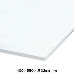 スチレンペーパー 400×550mm 厚さ2mm 1枚 【 ボード パネル 模型 芯材 ジオラマ 】
