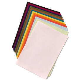 [ メール便可 ] 水のり 色和紙 A6判 148×105mm 12色組 日本色研 【 糊付き カラー和紙 ちぎり絵 】