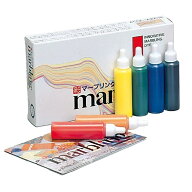 マーブリング 6色セット 12ml 墨運堂 15620 【 染色 彩液 絵の具 墨流し 】