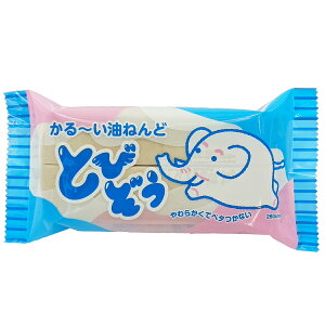 かる〜い油ねんど とびぞう 290g 薄クリーム色 【 油粘土 あぶら粘土 】