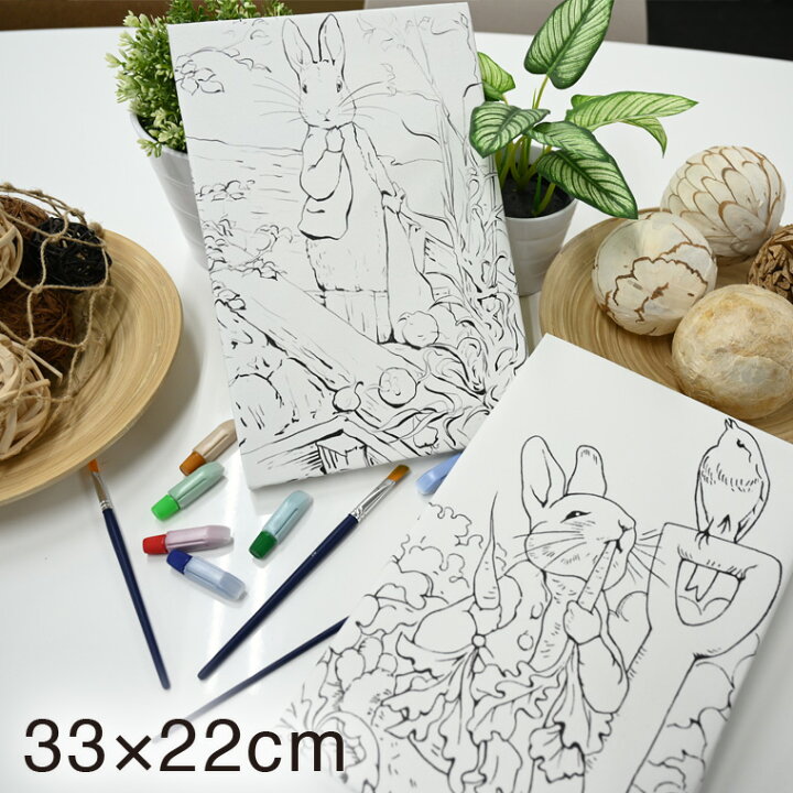 楽天市場 止まらないリピーターラビット柄 子供のぬりえ 壁に飾る大人の塗り絵 キャラクターのインテリアパネルをプレゼント 額縁 高学年 学習 飾れるコロリアージュ ディスプレイ 教育 イラスト 油絵 アートマート