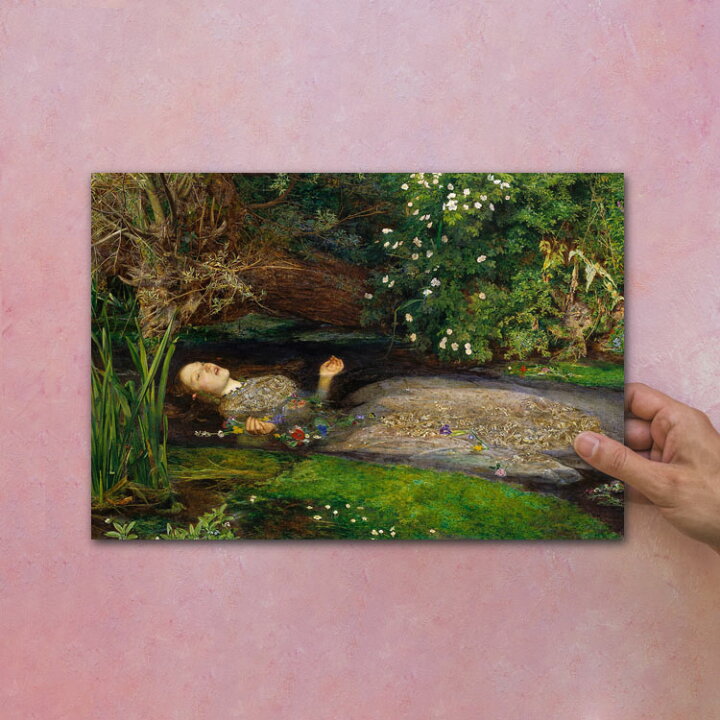 楽天市場 アートパネル アートボード ミレイ オフィーリア 33x22 壁掛け 絵 インテリア 名画 モダンアート 油絵 絵画 有名画 おすすめ 人気 高級 かわいい おしゃれ ポスター 玄関 リビング 部屋 店舗 風景画 自然 花 空 海 モノトーン Lotno 03