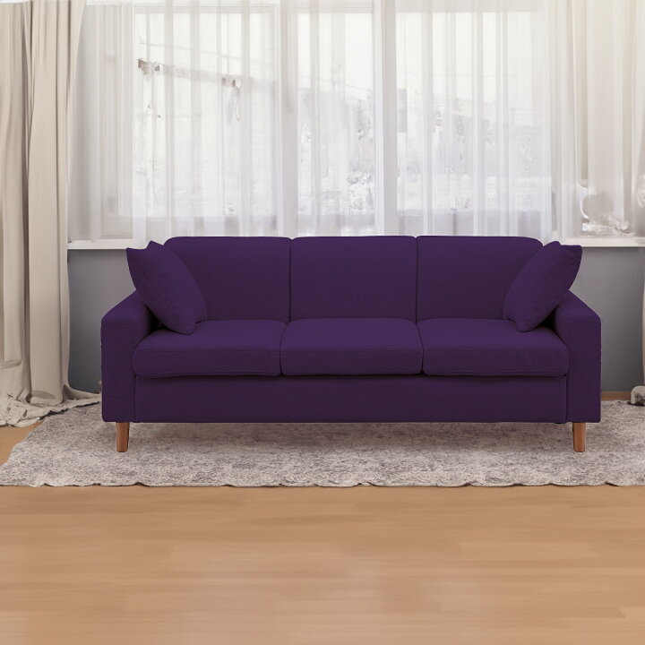 楽天市場】【組立品】 ソファ ローソファ FARBE ファーブ 3P 