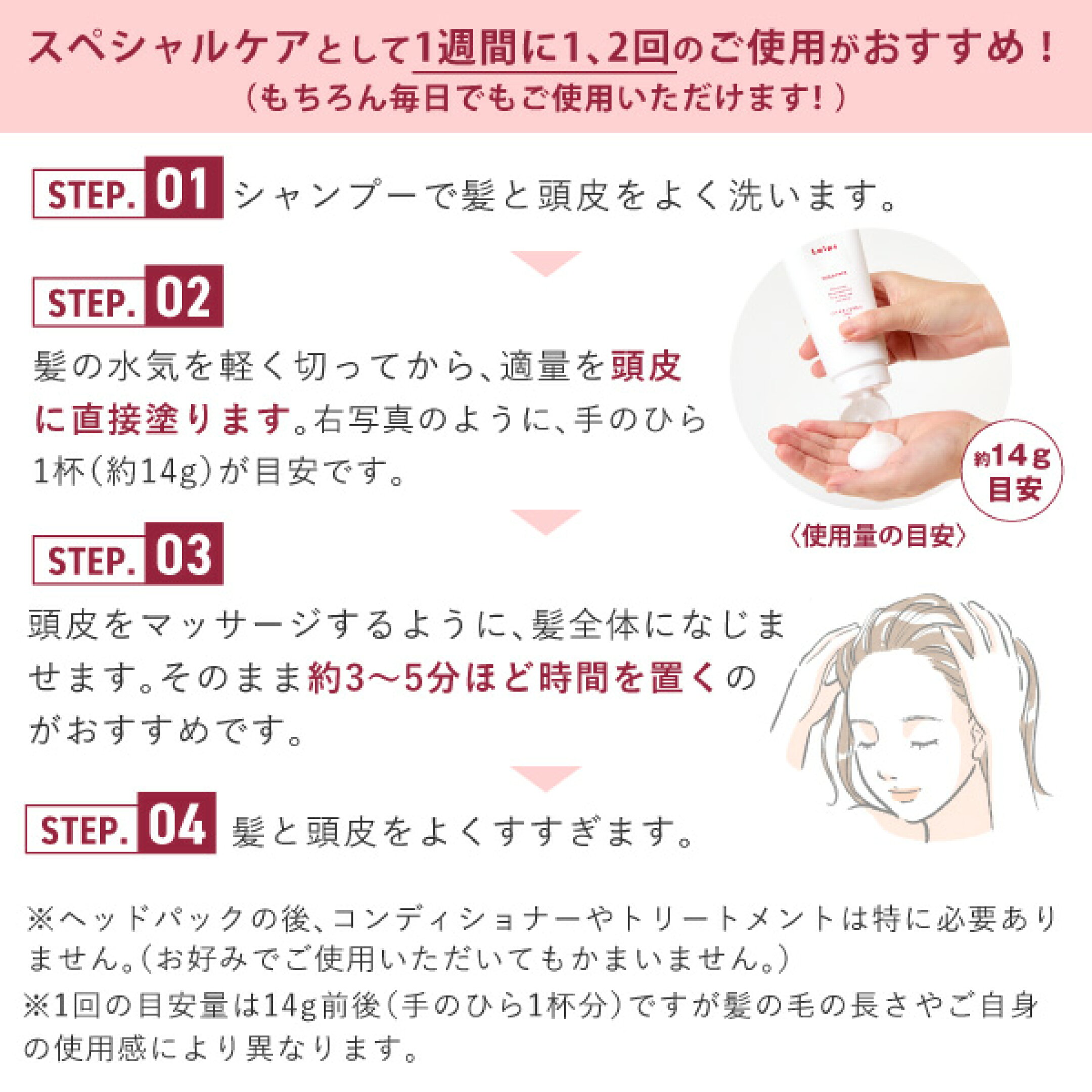 Laipsヘッドパックの使い方