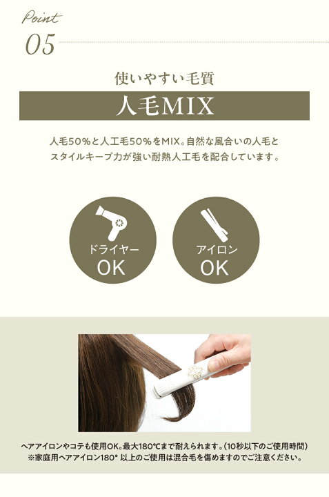 楽天市場】リアモアウィッグ JO【ジュリア・オージェ】トップウィッグ  