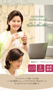 Touch de ChouChou タッチ デ シュシュ トップウィッグ 送料無料 女性用 レディース アートネイチャー 小さい コンパクト かつら カツラ ナチュラル 自然 ブラックミックス ブラウンミックス