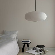 予約販売6月下旬～7月上旬頃発送予定 Oval Rice Paper Shade 和紙 ペンダントライト【ART OF BLACK】