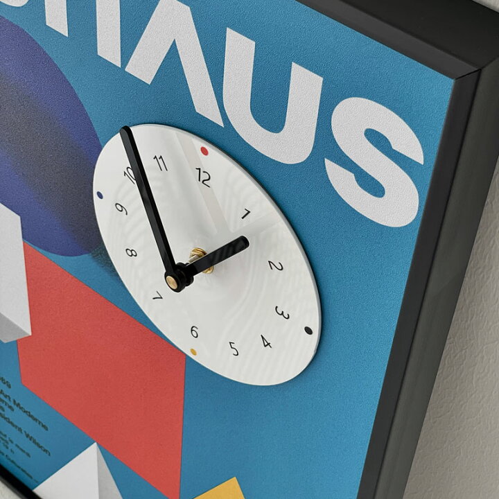楽天市場】bauhaus アートパネル 掛け時計 静音【ART OF BLACK】 : ART 