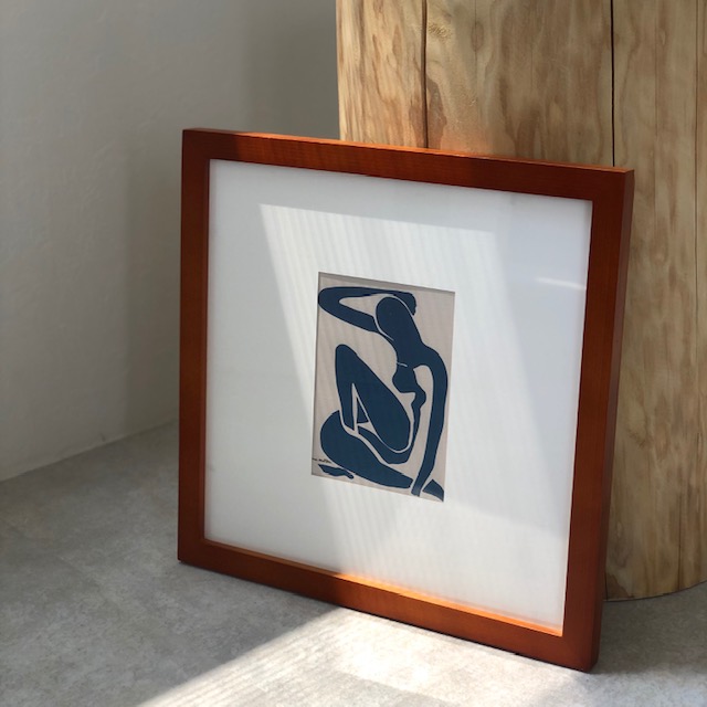 Henri Matisse アンリ マティス 33.5×33.5cm 特別訳あり特価 ブルーヌード 信頼 アートポスター フレーム付き