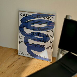 blue curling line Vo[t[ A[g|X^[ 50×40cmyART OF BLACKz