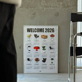 予約販売2月上旬～2月中旬頃発送予定 Mid-Century Style 2026 カレンダー 70×50cm【ART OF BLACK】