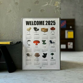 Mid-Century Style 2025年 カレンダー 70×50cm / 40×30cm【ART OF BLACK】