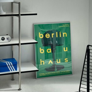 BAUHAUS WG24 �V���o�[�t���[���t�� �|�X�^�[ 70×50cm�yART OF BLACK�z