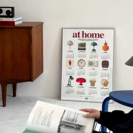 予約販売2月中旬～2月下旬頃発送予定 at home 2026 カレンダー 70×50cm【ART OF BLACK】