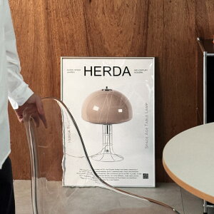 �\��̔�2����{�`2�����{�������\�� HERDA SPACE AGE TABLE LAMP �A�[�g�|�X�^�[ �t���[���t�� 70×50cm�yART OF BLACK�z
