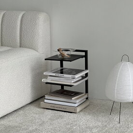 予約販売3月上旬～3月中旬頃発送予定 スチール ブックタワー 3段ラック ブラック / ホワイト【ART OF BLACK】