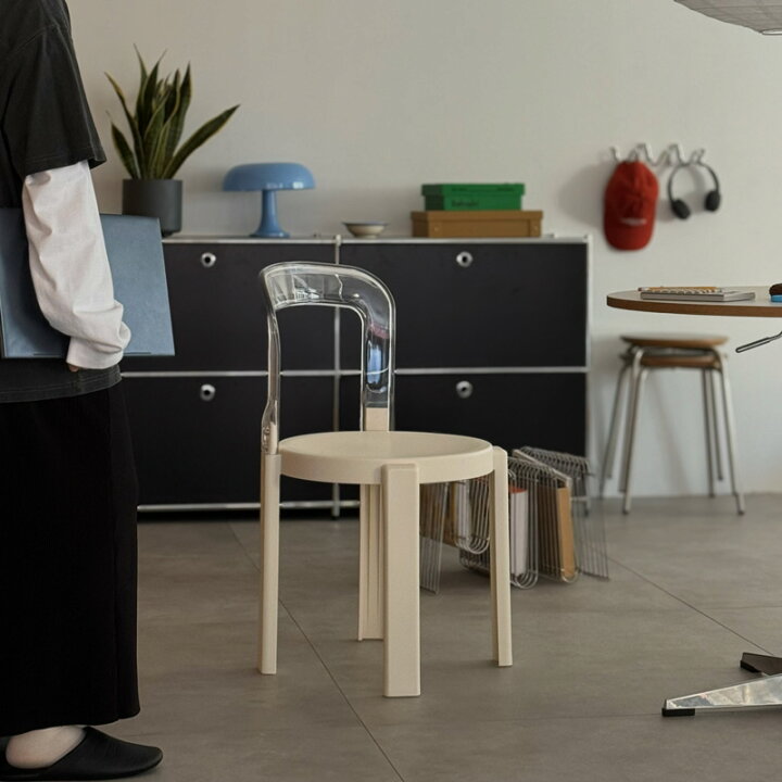 楽天市場】REY CHAIR ポリカ×ポリプロピレン ラウンドチェア リ 