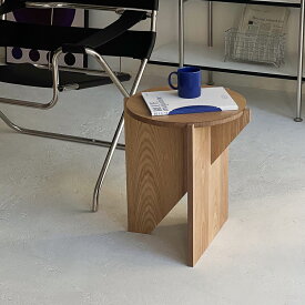 geometric ナチュラル サイドテーブル【ART OF BLACK】