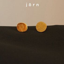 jornヨルン Line Art Pierce 18k gold plated ネコポス送料無料