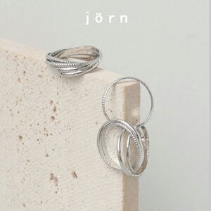 jorn������ Five Ring rhodium silver plated