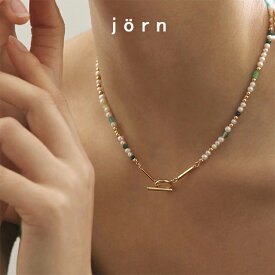jornヨルン Natural Stone Chain Mix Necklace 18k gold plated ネコポス送料無料