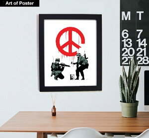 yoNV[ (Banksy) ztA[g|X^[zPeace Soldiers (s[XTC\W[Y) (320×390×15mm) -CeA- S̍Yz lC _
