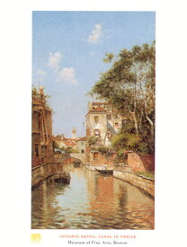 【絵画アートポスター】ヴェニスの運河(60cm×80cm)