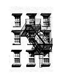 yA[g|X^[zWEST VILLAGE FIRE ESCAPE 1937(406mm×508mm) -CeA-i]Jbgσ|X^[j