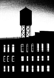 �y�A�[�g�|�X�^�[�zCHELSEA WATER TOWER 2135(445mm×635mm) -�������C���e���A��-�i�]���J�b�g�σ|�X�^�[�j