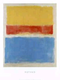 【アートポスター】Yellow, Red and Blue,1953 (600x800mm) -ロスコ- おしゃれインテリアに