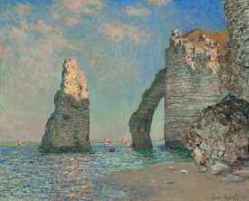 【高品質ジクレープリント・マットペーパー】クロード・モネ 絵画アートポスター「THE CLIFFS AT ÉTRETAT, 1885（エトルタの崖1885年）」(508×635mm) - おしゃれインテリアに -