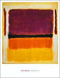 【マーク・ロスコ 絵画 アートポスター】Untitled (Violet, Black, Orange, Yellow on White and Red),1949(711×915mm) -ロスコ- おしゃれインテリアに