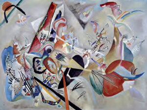 【アートポスター】Dans le gris(60cm×80cm) カンディンスキー -おしゃれインテリアに-