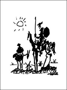 【パブロ・ピカソ 絵画アートポスター(リトグラフ)】ドン・キホーテ(50cm×70cm) - おしゃれインテリアに -