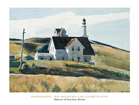 【ホッパー】Hill And House Cape Elizabeth Maine,1927 (60×80cm)