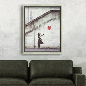 yBanksyz QH | oNV[ubh o[ (Red Balloon)v (W435×H535mm) CeA Ǌ| z z  |X^[ A[g A[gplOtBeB _ A[gt[