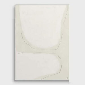 北欧スタイル | A3サイズ【NOUROM アートポスター 単品】『MINIMALIST BEIGE ABSTRACT #1』 (A3サイズ:297mm×420mm) - おしゃれインテリアに - 北欧 デザイン モダン アートポスター