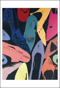 【アートポスター】Diamond Dust Shoes, 1980 (lilac, blue, green)(331×480mm) -ウォーホル- おしゃれインテリアに