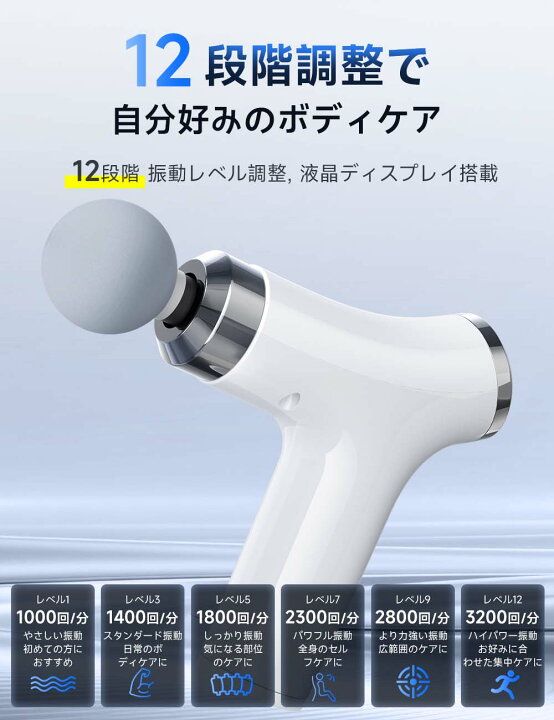楽天市場】【5倍ポイント＆クーポンで6,990円~】 筋膜リリース ガン 筋 