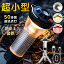 【ss限定価格＆クーポン⇒2,007円】 楽天1位 LED ランタン充電式 ledランタン 370LM ランタン 電池式 懐中電灯 キャンプライト USB Type-C 調節可能 ミニ三脚付 マグネット式 キャンプランタン アウトドア 防災 防水 2600mAh ミニランタン 小型 送料無料