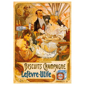 D-Toys・ディートイズパズル 67555-VP05 Vintage Posters : Biscuits Champagne Lef&#232;vre-Utile 1000ピース 47×68cm