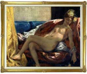 yG MdグzhN Reclining Odalisque or, Woman with a Parakeet F50 y LoX Y \ʃCeAzG ̔ 50 傫ȊGTCY z l 1321×1064mm  