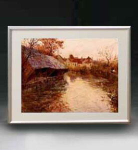 �y���G ���M�d�グ�z�J�C���{�b�g A Morning River Scene �A�[�g�t���[�� �T�C�Y �z����M �y���� �z�L�����o�X �������Y�z �G�� �̔� ���i�� 511×418mm ������ ��������