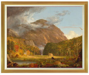 【油絵 直筆仕上げ】コール 峠の景色 トーマスF50 【油彩 キャンバス 国内生産 表面インテリア】絵画 販売 50号 大きな絵画サイズ 額入り 風景画 1303×1047mm 複製画 送料無料