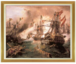 yG MdグzNaval battle at Lissa Konstantinos Volanakis F50 y LoX Y \ʃCeAzG ̔ 50 傫ȊGTCY z i 1303×1047mm  